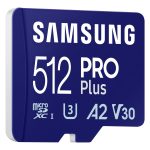 Samsung (pro Plus) 512gb Micro Sd Card W/ Adapter, Cl10, 180r/130w Mb/s, 10yr Wty (MB-MD512SA/APC)