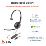 Poly Bw 3210 Mono Usb-c Hs +usb-c/a (8X214AA)