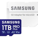 Samsung (pro Plus) 1tb Micro Sd Card W/ Adapter, Cl10, 180r/130w Mb/s, 10yr Wty (MB-MD1T0SA/APC)