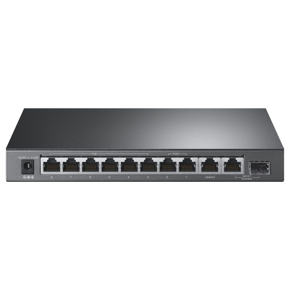 TP-Link TL-SG1210PP 10-Port Gigabit Desktop Switch with 6-Port PoE+ and 2-Port PoE++ , 9× 10/100/1000Mbps RJ45 Ports, 1× 1000Mbps Combo SFP/RJ45 Port - Image 2