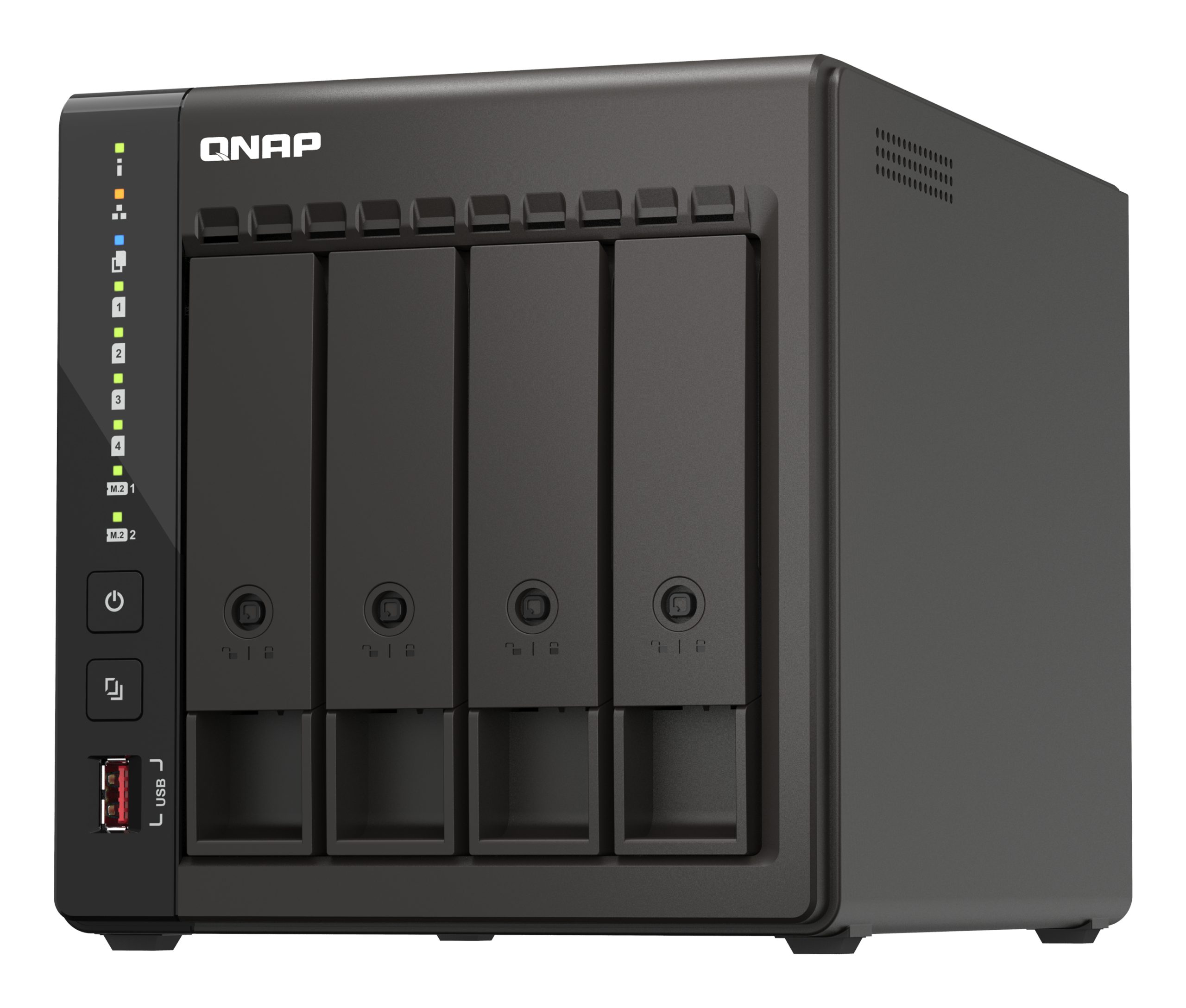 QNAP TS-453E-8G, 4-bay desktop NAS, Intel Celeron J6412 4C 2.0GHz, burst 2.6GHz, onboard 8GB RAM, 2 x HDMI 1.4b, 2x M.2 2280 PCIe slots, 2x 2.5GbE, 2 Years WTY - Image 2