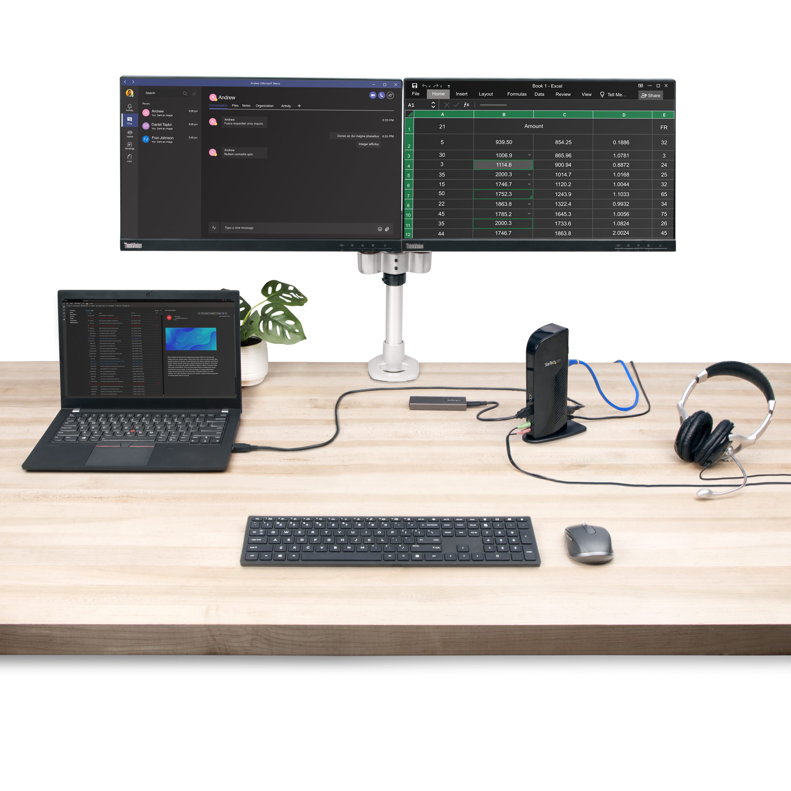 HDMI DVI USB 3.0 Laptop Docking Station - Image 3