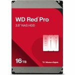 Western Digital Wd Red Pro 16tb 3.5′ Nas Hdd Sata3 7200rpm 512mb Cache 24×7 300tbw ~24-bays Nasware 3.0 Cmr Tech 5yrs Wty (WD161KFGX)