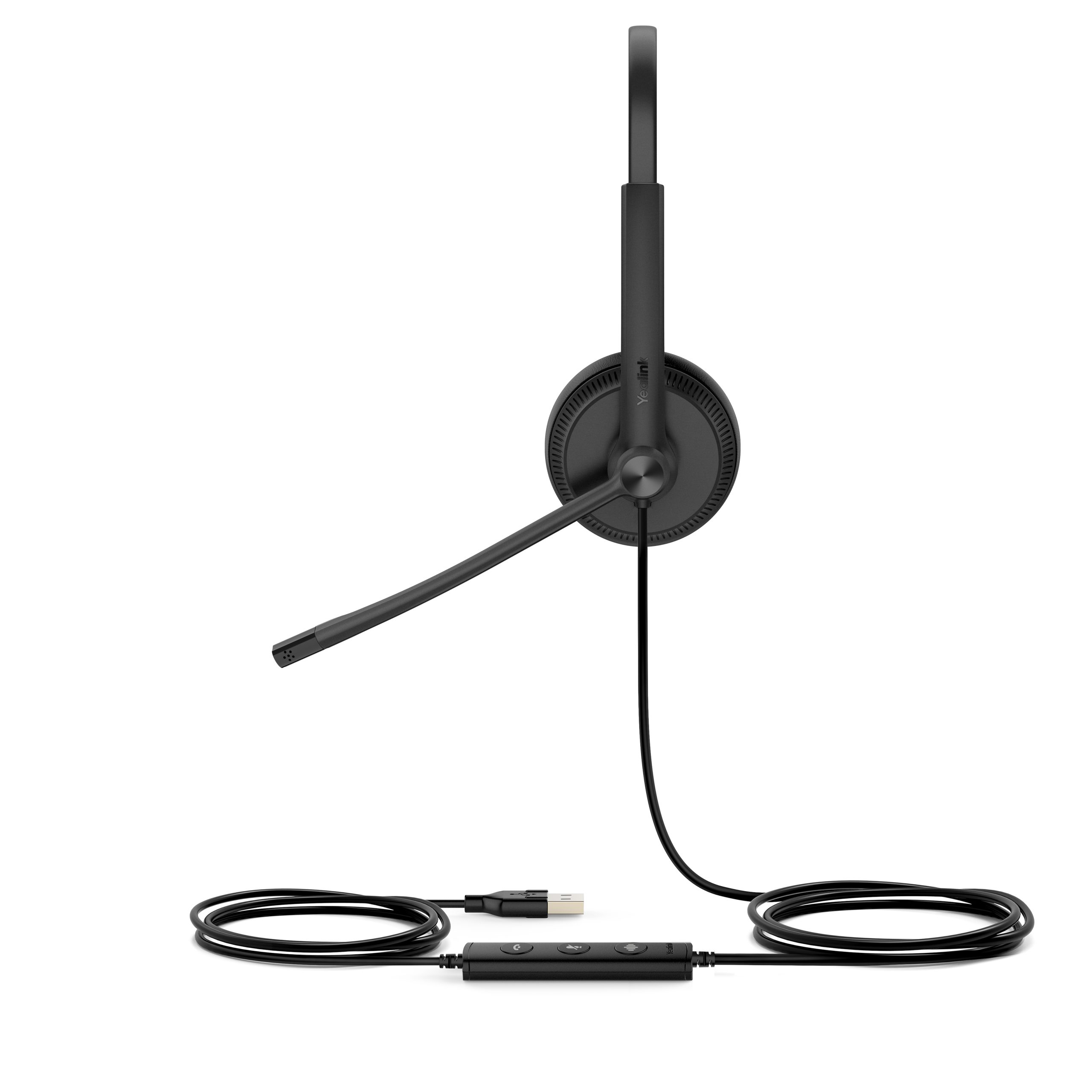 YEALINK WIRED (UH34) UC STEREO HEADSET,NOISE CANCELLING MIC,LEATHER CUSHION,USB-A - Image 2