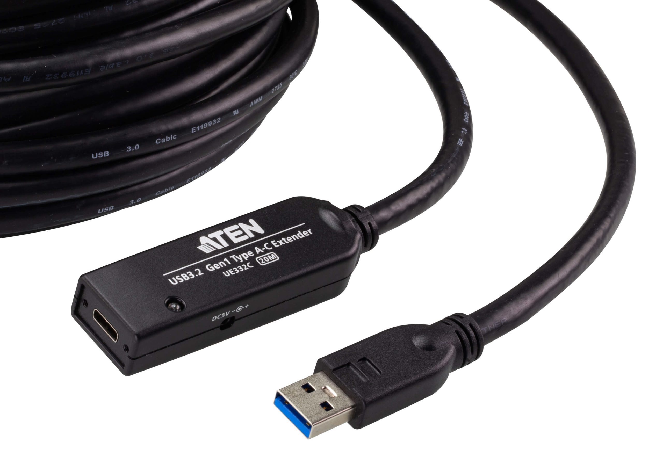 ATEN 20M USB-A MALE TO USB-C FEMALE USB3.2 GEN1 EXTENDER CABLE - Image 2