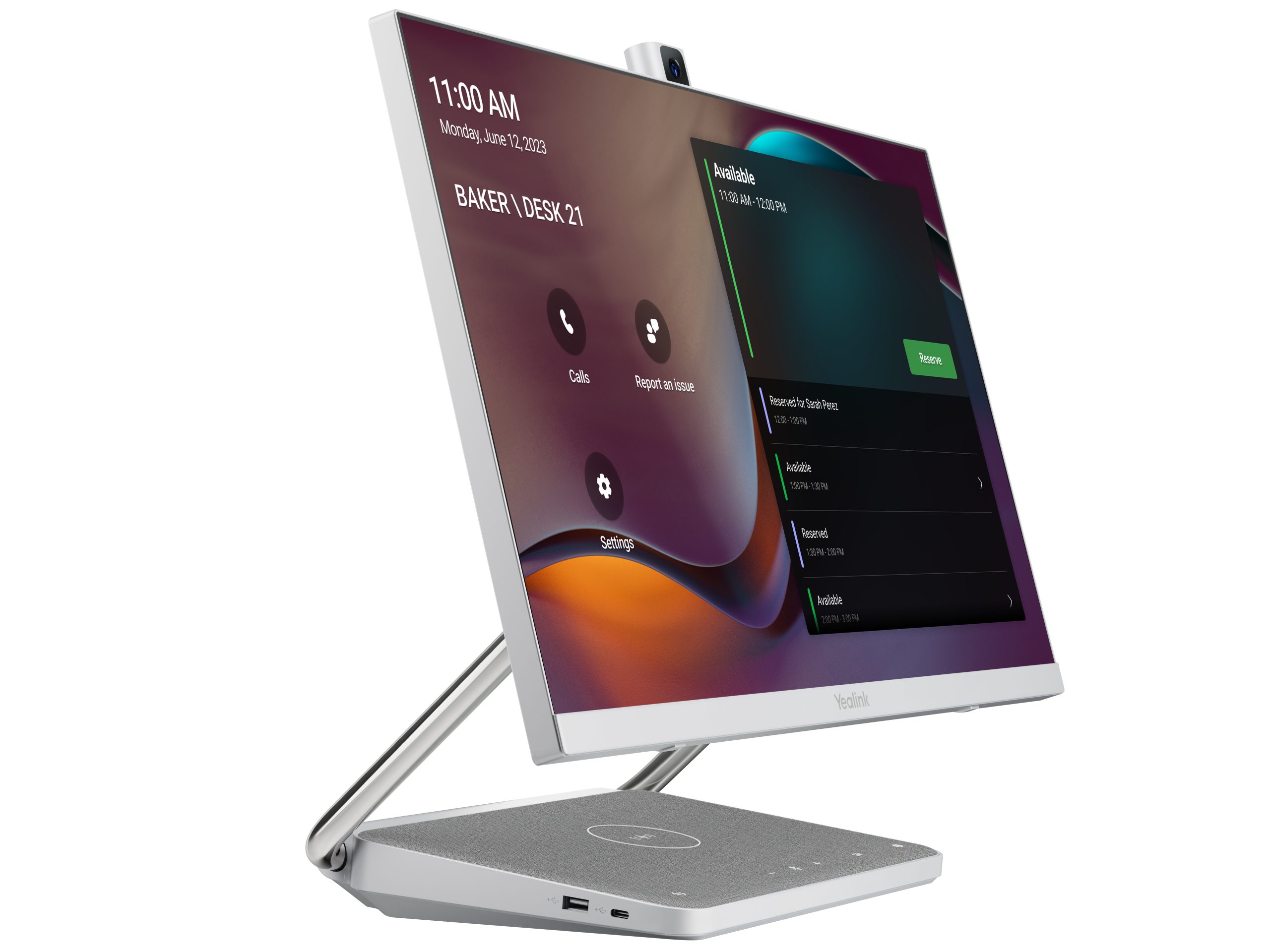 YEALINK DESKVISION A24 24" TEAMS COLLAB TOUCH DISPLAY, 4K CAMERA, MIC, SPKR, 2YR - Image 4