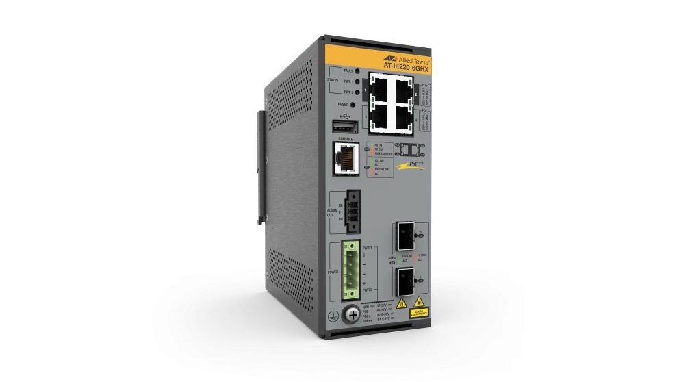 Allied Telesis 4x 10/100/1000T, 2x 1G/10G SFP+, Industrial Ethernet, Layer 2+ Switch, PoE++ Support (TAA compliant) - Image 2