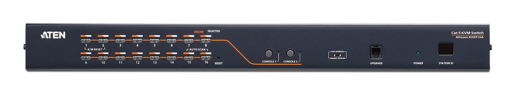 Aten Rackmount KVM Switch 2 Console 16 Port Multi-Interface Cat 5, KVM Cables NOT Included, Daisy Chainable for up to 256 Devices, - Image 2