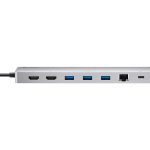 Aten 11-in-1 Usb-c Multiport Dock With Power Pass-through, 2x Hdmi, 2x Usb-c (1 For Power Delivery & 1 For Data Transmission), 3x Usb Type-a, 1x Sd, 1 (UH3240-AT)