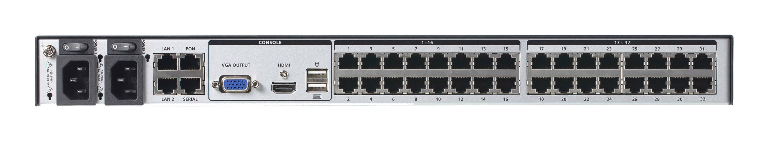 ATEN 1-LOCAL/1-REMOTE ACCESS 32-PORT MULTI-INTERFACE CAT 5 KVM OVER IP SWITCH - Image 3