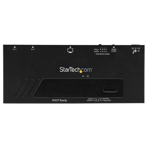 STARTECH 2 PORT HDMI SWITCH, AUTO/ PRIORITY SWITCHING, 1080p, 2YR - Image 3
