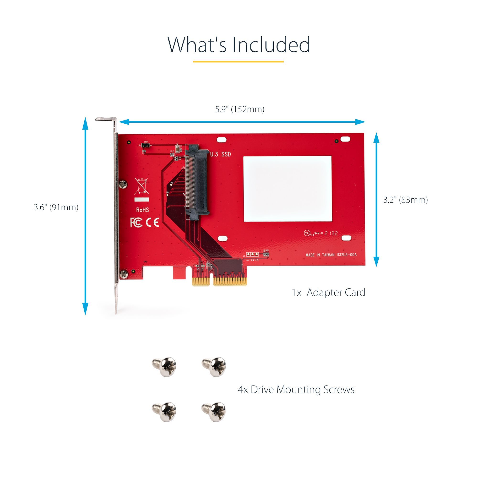 U.3 to PCIe Adapter Card For U.3 SSDs - Image 16