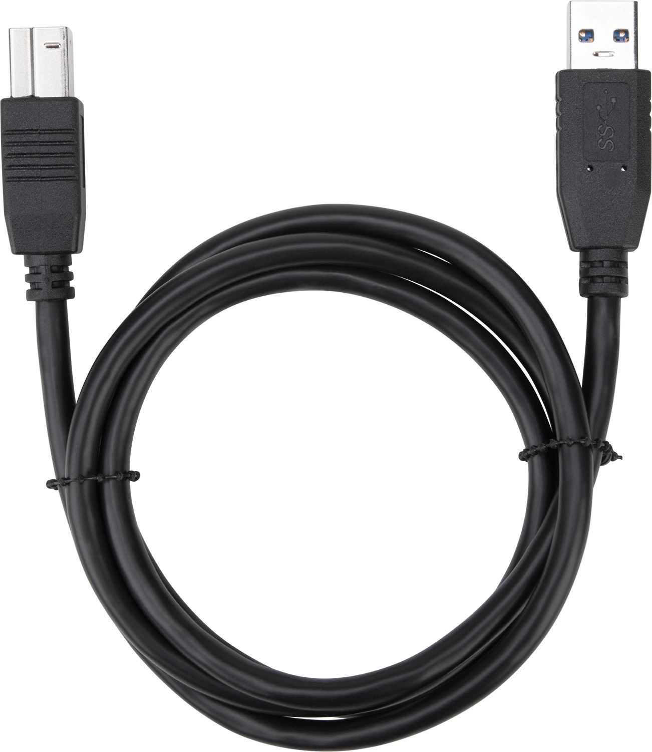 1m USB 3.0 A to B Cable Black - Image 2