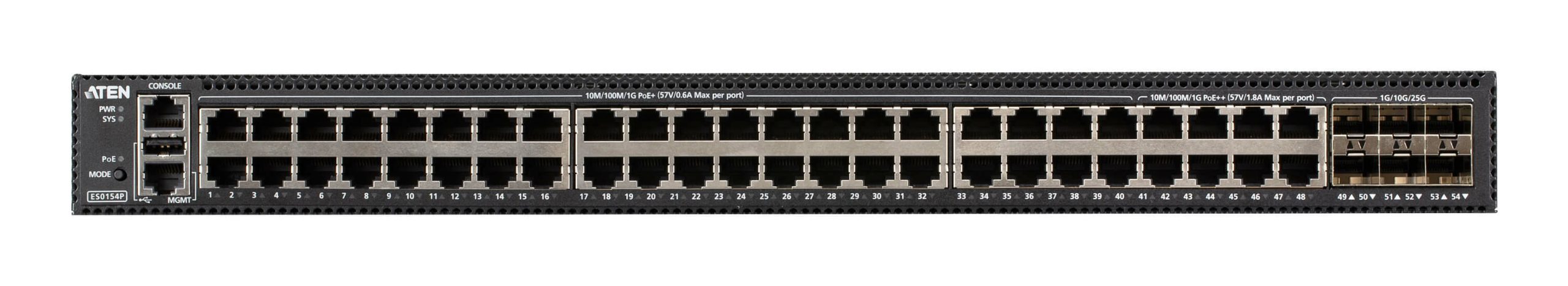 ATEN 54-PORT LAYER 2+ GIGABIT ETHERNET MANAGED SWITCH WITH POE - Image 2