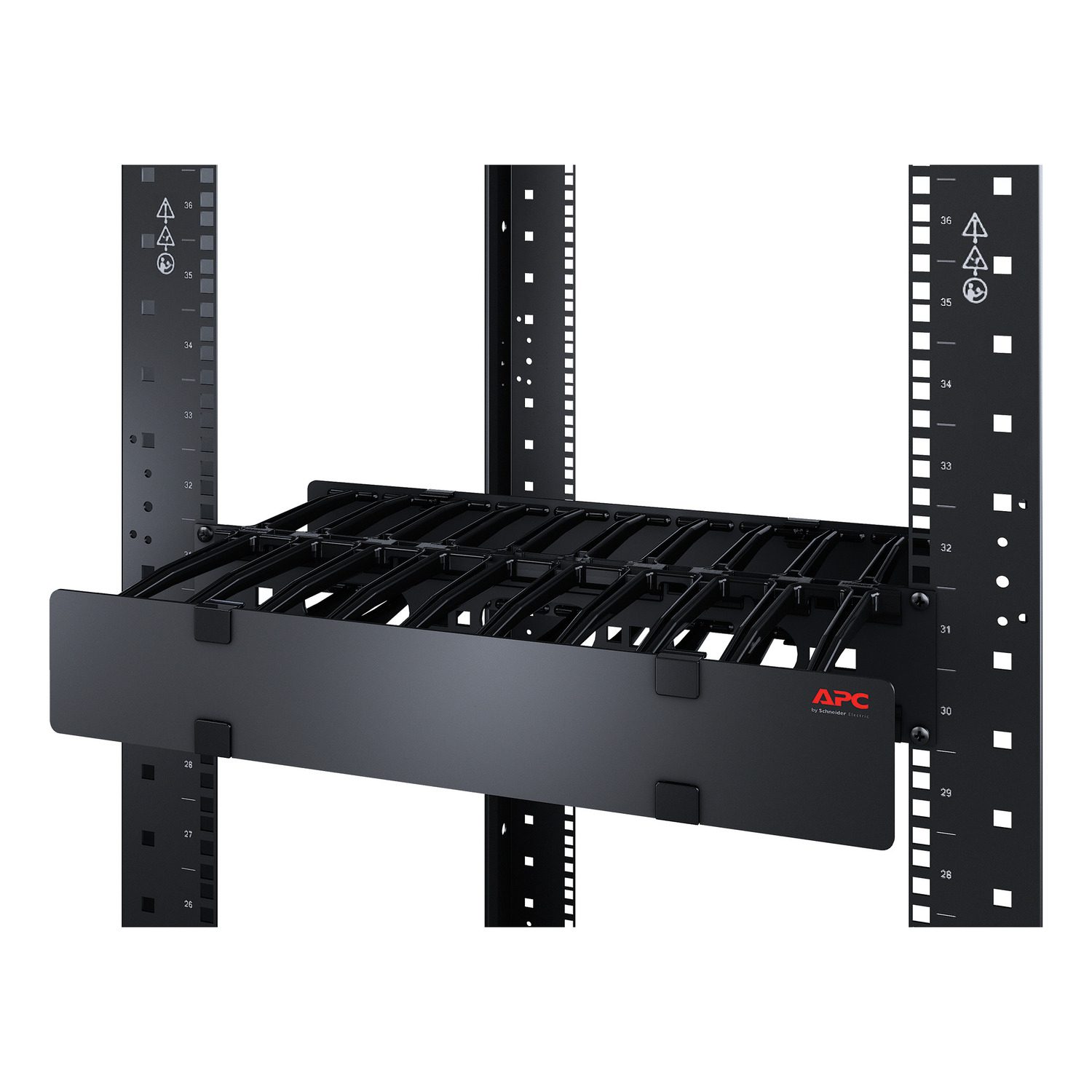 Horizontal Cable Manager. 2U x 4IN Deep. - Image 4
