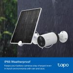 TP-Link Tapo Solar Panel, Up To 4.5w Charging Power, 4m Charging Cable, 360° Adjustable Mounting Bracket (TAPO A200)