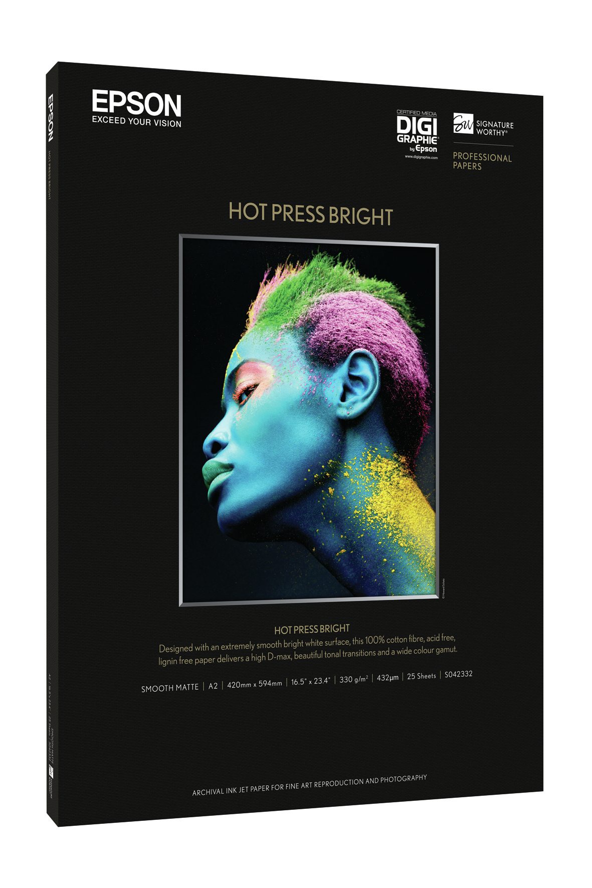 EPSON SW HOT PRESS BRIGHT 330G A2 X25 SHTS - Image 2