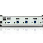 Aten Desktop Kvmp Switch 4 Port Single Display Displayport W/ Audio, Cables Included, 2x Usb Port, Selection Via Front Panel (CS1914-AT-U)