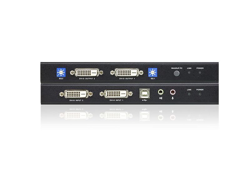 Aten DVI Dual View KVM Extender with Audio, RS232, EDID mode support, Sun/Mac KB/MS support - Image 2