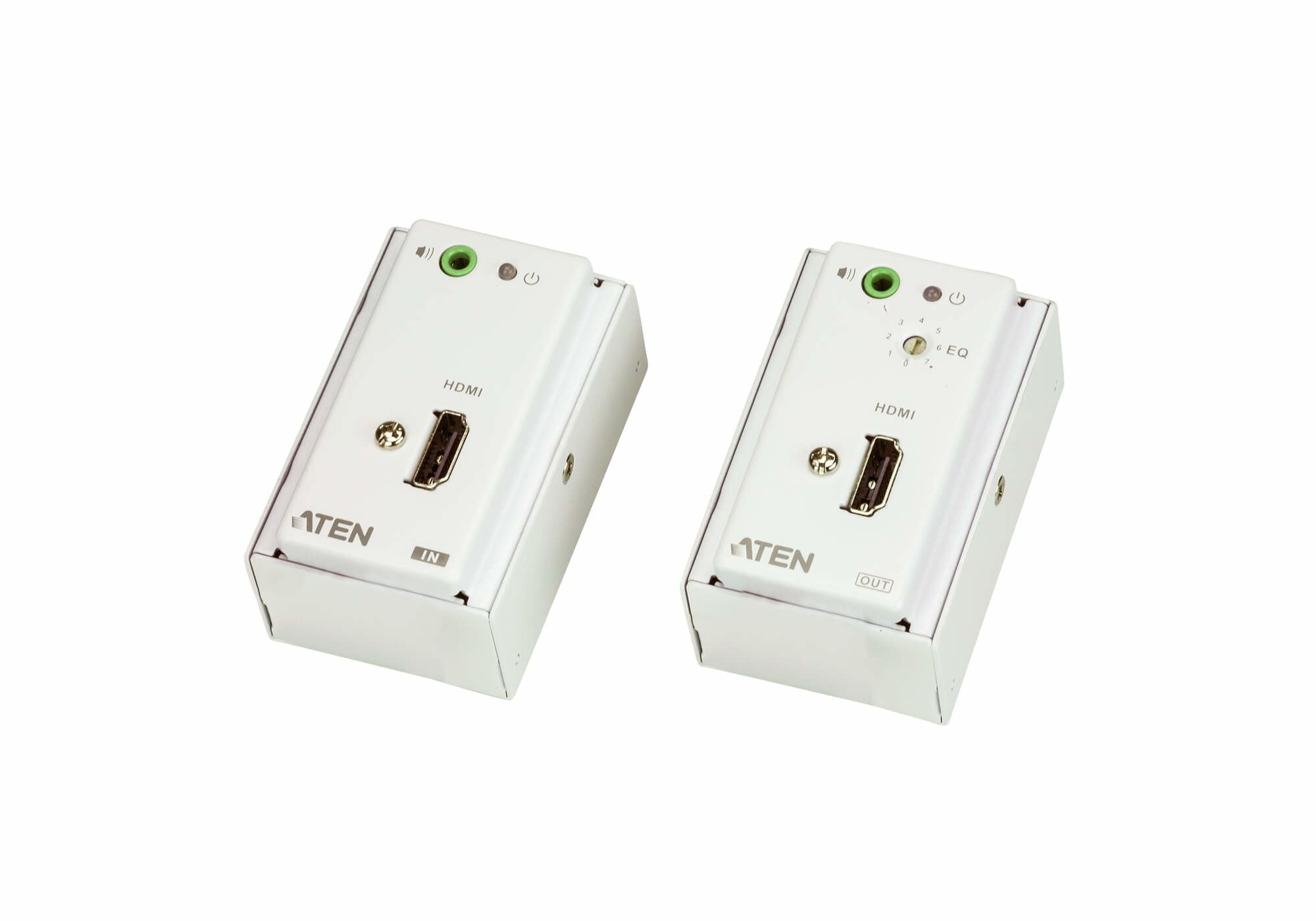 ATEN HDMI OVER 2 CAT 5 EXTENDER WITH MK WALL PLATE - Image 4