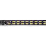 Aten Rackmount Kvm Switch Over Ip Single Rail 16 Port Vga Ps/2-usb W/ 19′ Lcd Display, 2x Custom Kvm Cables, 1280×1024@75hz Display, Led Illumination (CL5716IN-ATA-AU)