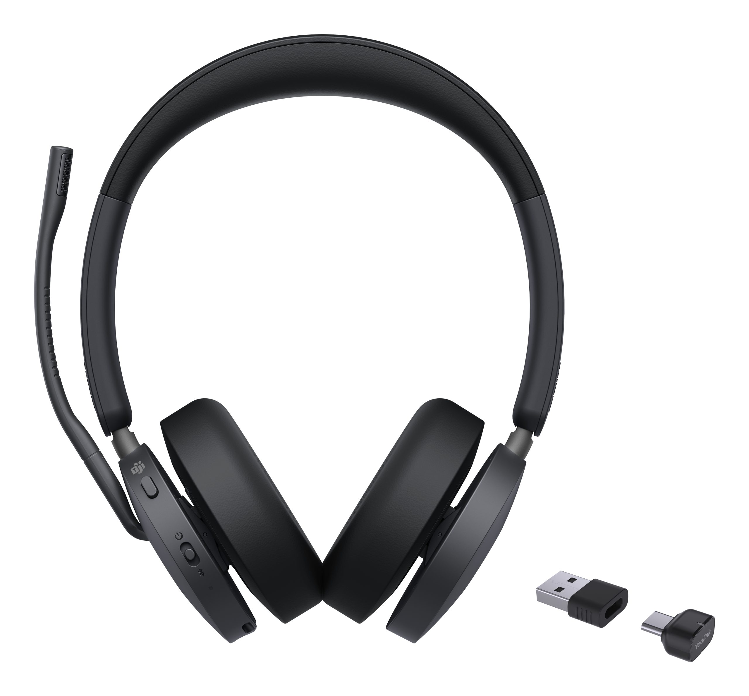 YEALINK WIRELESS (BH74) MS STEREO BLUETOOTH ANC HEADSET, BT51 DNGLE, BLACK, C TO A ADAPTER - Image 2