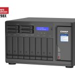 QNAP 12-bay Turbonas(8 X 3.5″ Hdd + 4 X 2.5″ Ssd),sata 6g,intel Xeon W-1250 6 Cores/12 Threads 3.3 Ghz(boost Up To 4.7 Ghz),16gb Ddr4, 3 Yr (TVS-H1288X-W1250-16G)