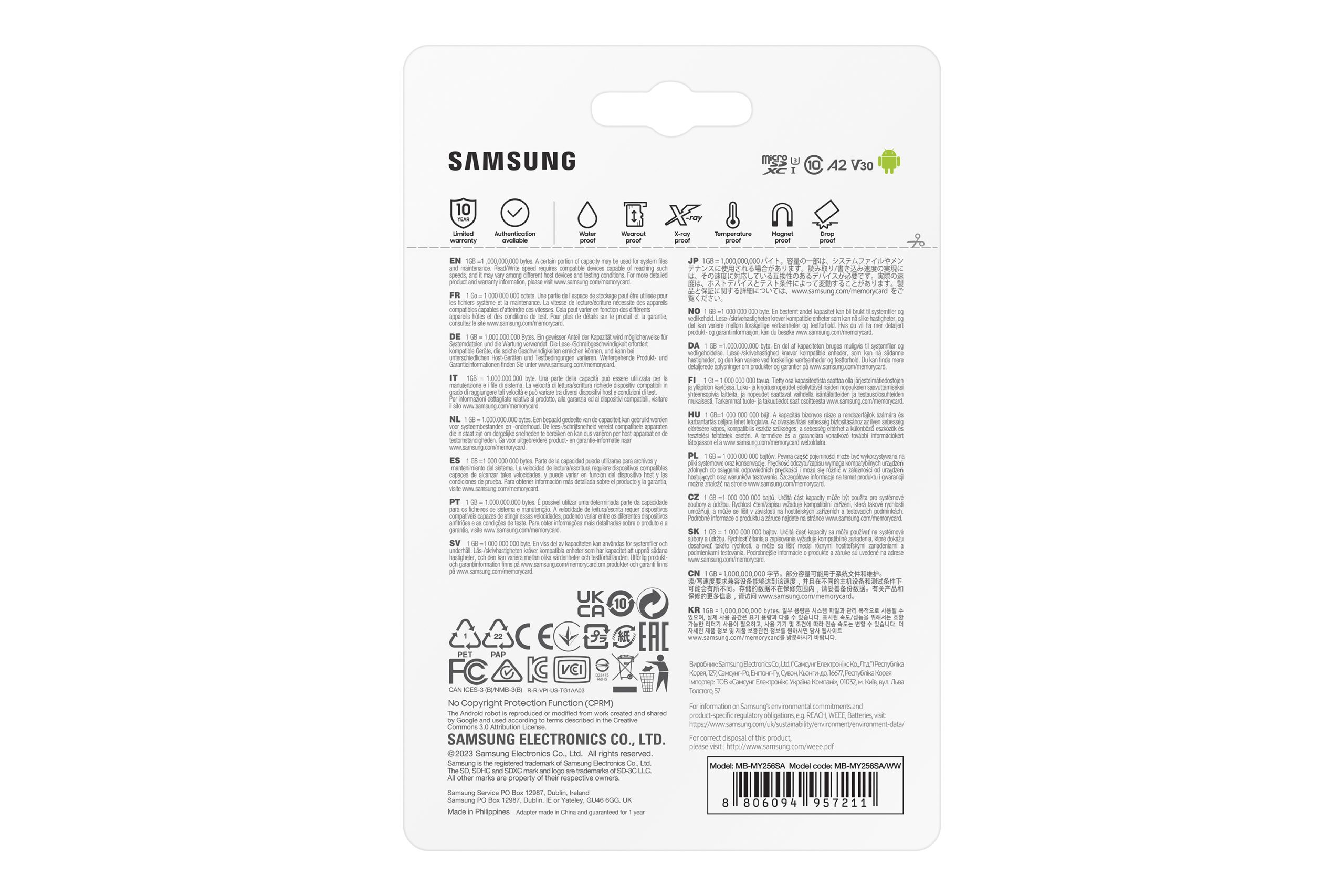 SAMSUNG (PRO ULTIMATE) 256GB MICRO SD CARD w/ADAPTER, CL10, 200R/130W MB/s, 10YR WTY - Image 3