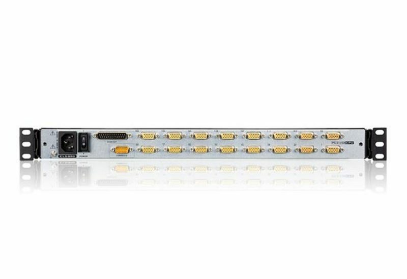 ATEN 19" DUAL RAIL 16 PORT LCD KVM, SUPPORTS SECOND CONSOLE - Image 2