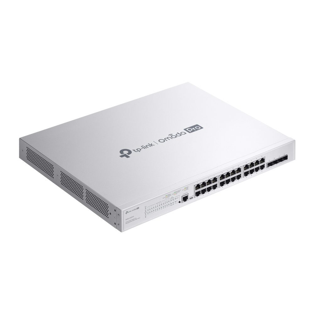 TP-LINK OMADA PRO 24-PORT MANAGED 10G L2+ SWITCH, POE+(24), 10G SFP+(4), 384W, 1U, 5YR - Image 3
