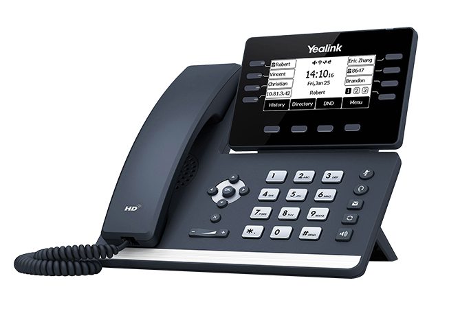 YEALINK (SIP-T53W) 12 LINE IP PHONE WITH HANDSET,BLUETOOTH AND WIFI,3.7" LCD SCREEN - Image 2