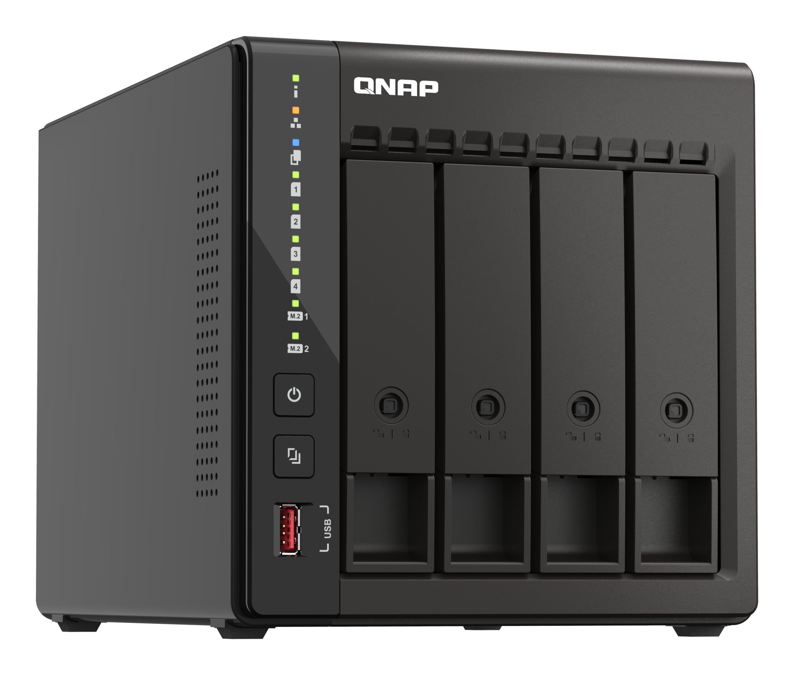QNAP TS-453E-8G, 4-bay desktop NAS, Intel Celeron J6412 4C 2.0GHz, burst 2.6GHz, onboard 8GB RAM, 2 x HDMI 1.4b, 2x M.2 2280 PCIe slots, 2x 2.5GbE, 2 Years WTY - Image 5