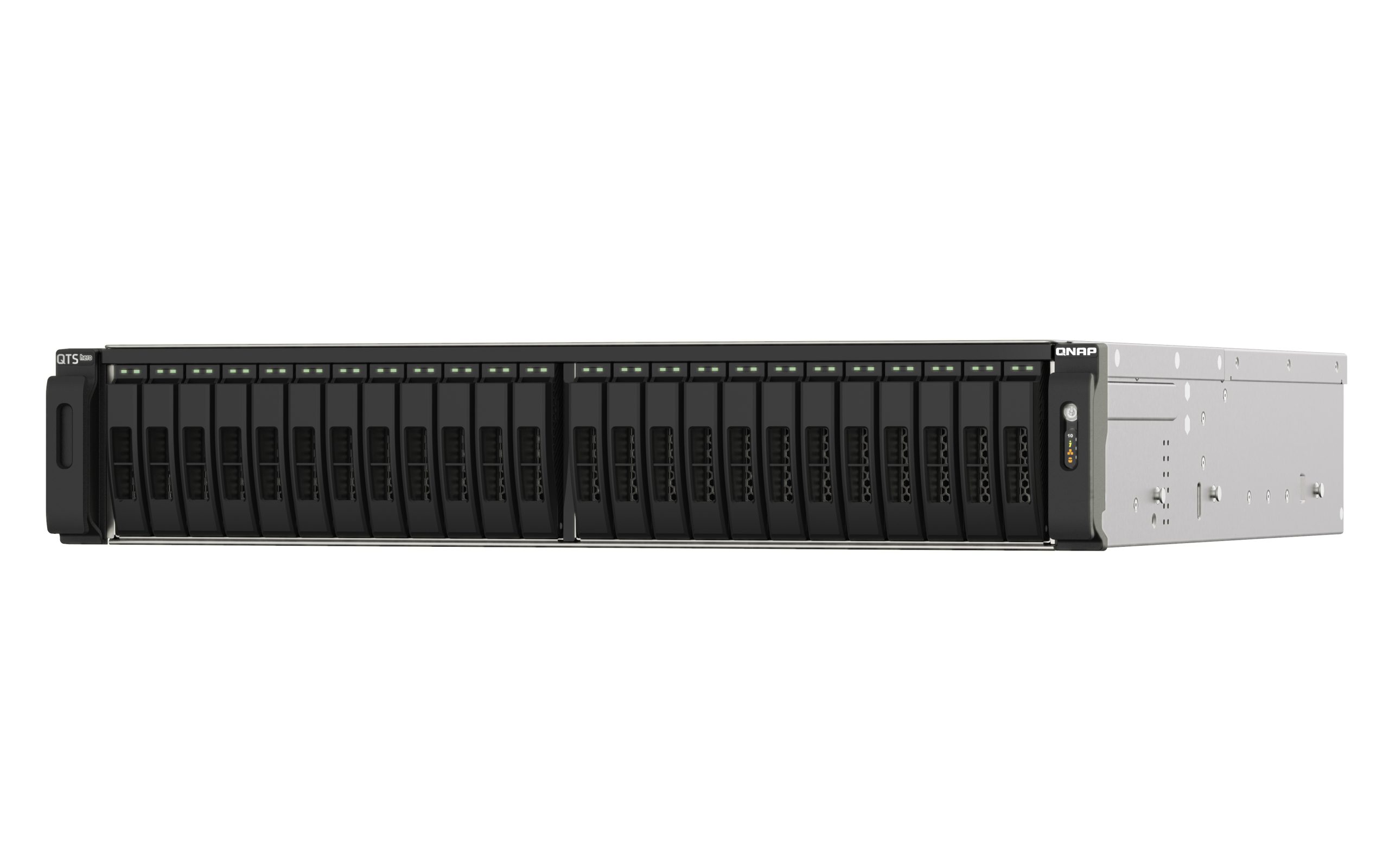 QNAP TS-h2490FU-7302P-256G, 24-Bay all-flash NAS, NVMe Gen3 x4, AMD EPYC 7302P 3.0GHz, 256GB RDIMM ECCC DDR4 RAM, 2 x 2.5GbE LAN, 4 x 25GbE SFP28, 5 Yr WTY - Image 3