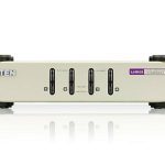 Aten Desktop Kvm Switch 4 Port Single Display Vga, 4x Custom Kvm Cables Included, Selection Via Front Panel, Auto Scan Mode (CS84U-AT)