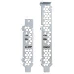 QNAP Dual M.2 22110/2280 Pcie Ssd Expansion Card (pcie Gen2 X4), Low-profile Bracket Pre-loaded, Low-profile Flat And Full-height Are Bundled (QM2-2P-244A)