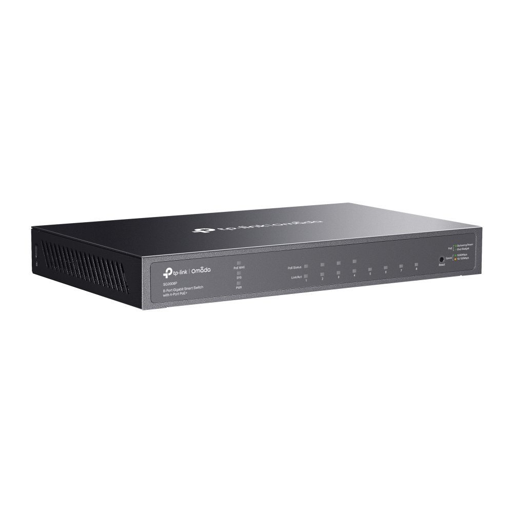TP-Link SG2008P JetStream 8-Port Gigabit Smart Switch with 4-Port PoE+ Fanless Support Omada SDN, 802.1p CoS/DSCP QOS and IGMP Snooping - Image 4