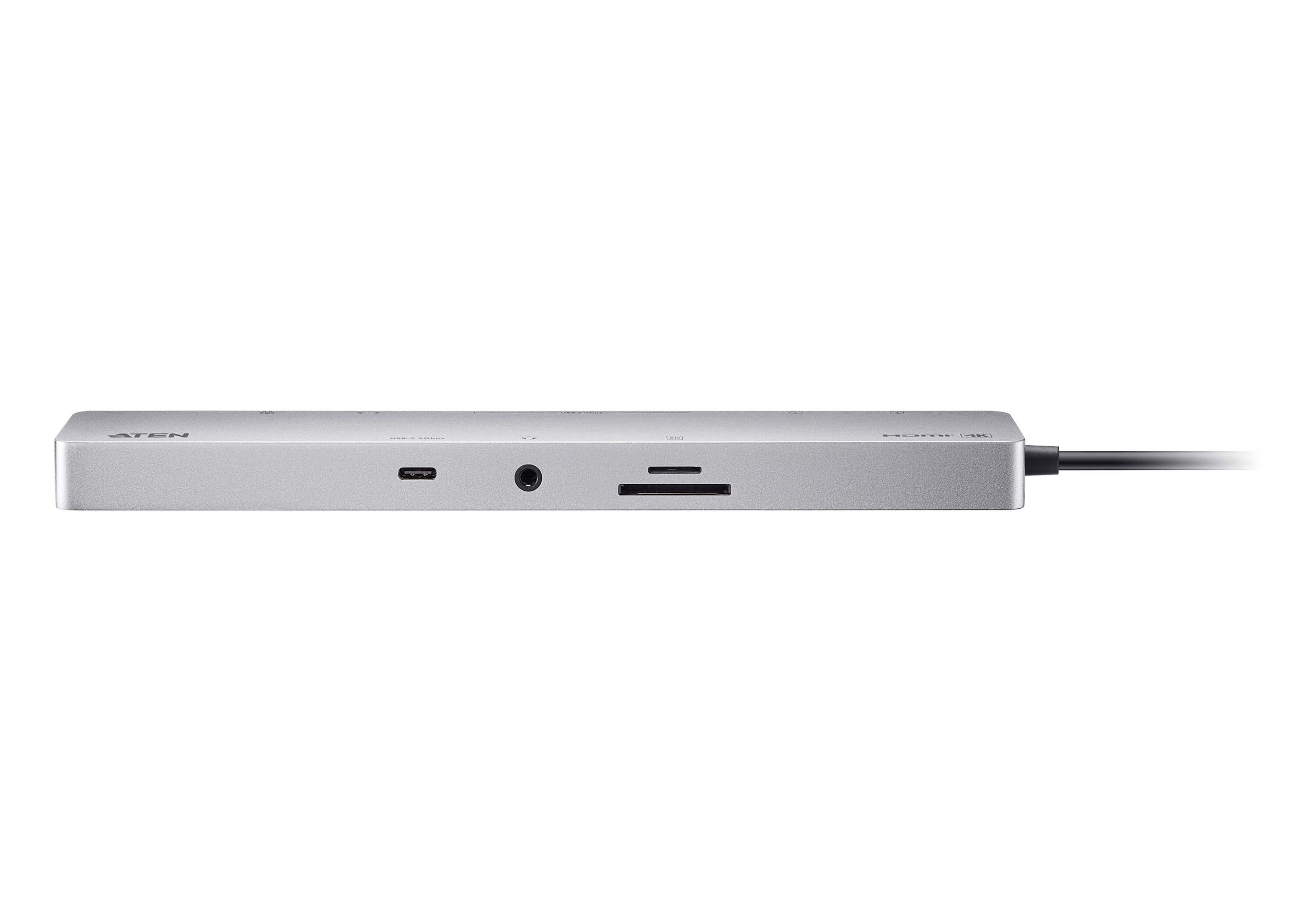 Aten 11-in-1 USB-C Multiport Dock with Power Pass-Through, 2x HDMI, 2x USB-C (1 for power delivery & 1 for data transmission), 3x USB Type-A, 1x SD, 1 - Image 5