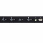 Aten Km Switch 4 Port Usb Boundless Switching W/ Audio, Cables Included, Daisy Chain Up To 2 (8 Computers Total) (CS724KM-AT)