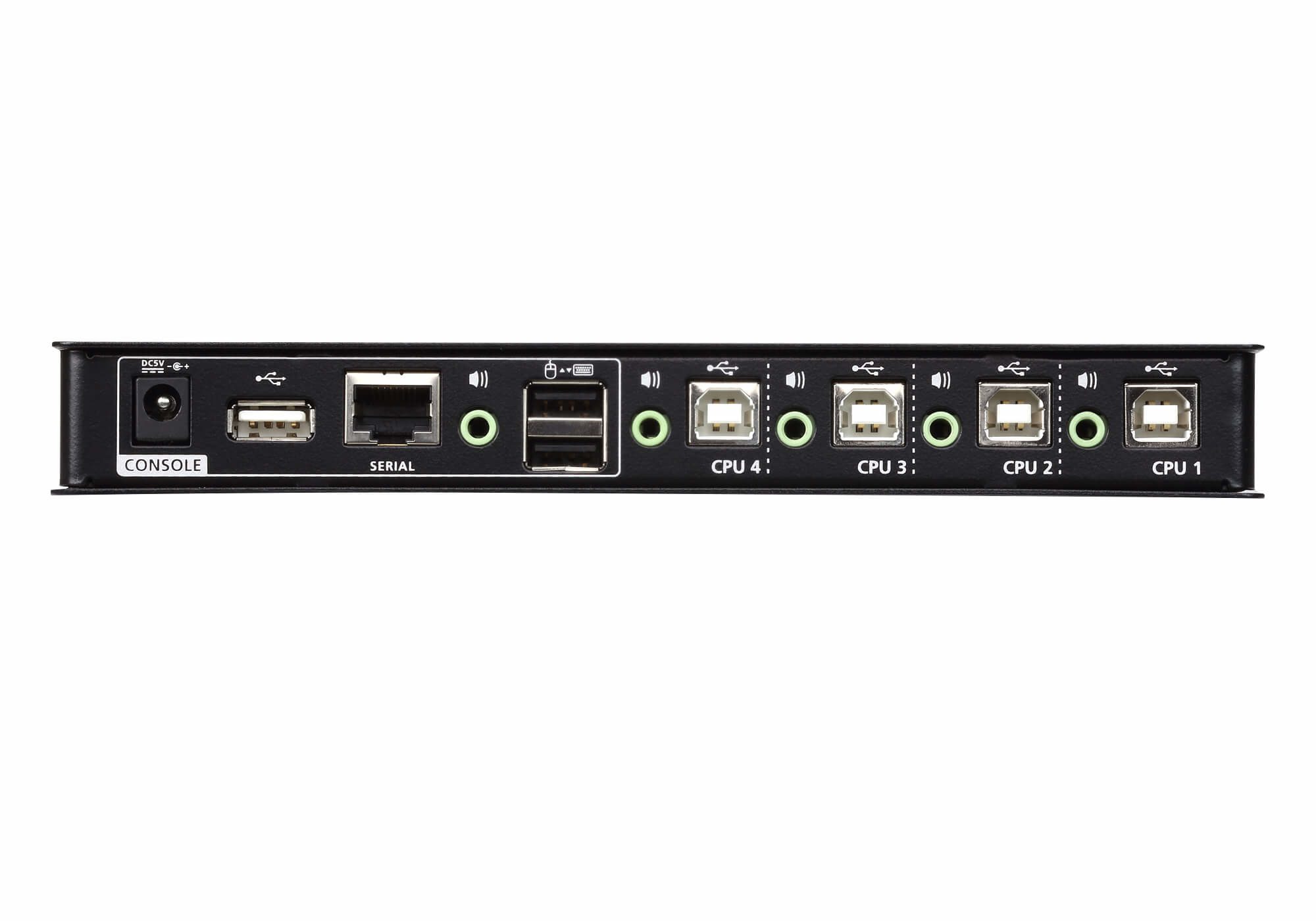 Aten KM Switch 4 Port USB Boundless Switching w/ Audio, Cables Included, Daisy Chain Up to 2 (8 Computers Total) - Image 3