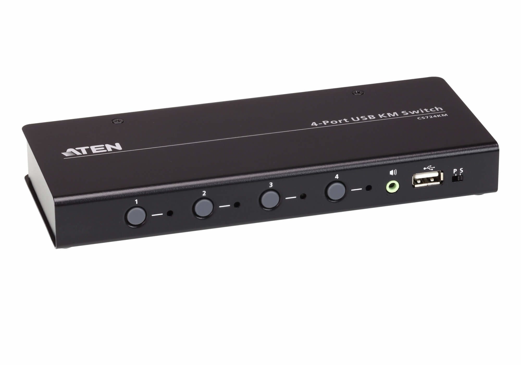 Aten KM Switch 4 Port USB Boundless Switching w/ Audio, Cables Included, Daisy Chain Up to 2 (8 Computers Total) - Image 6
