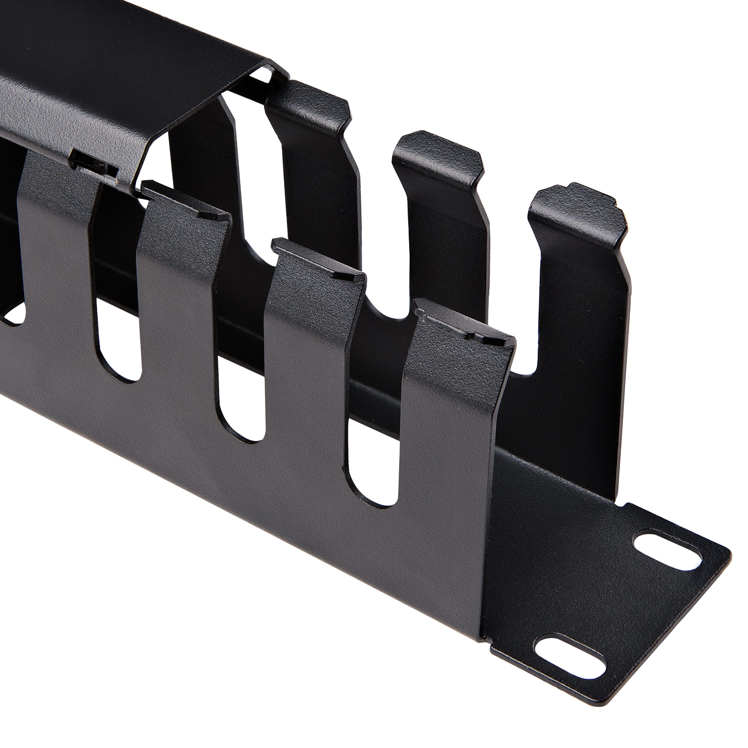 1U Finger Duct Cable Manager w/ Cover - Image 5