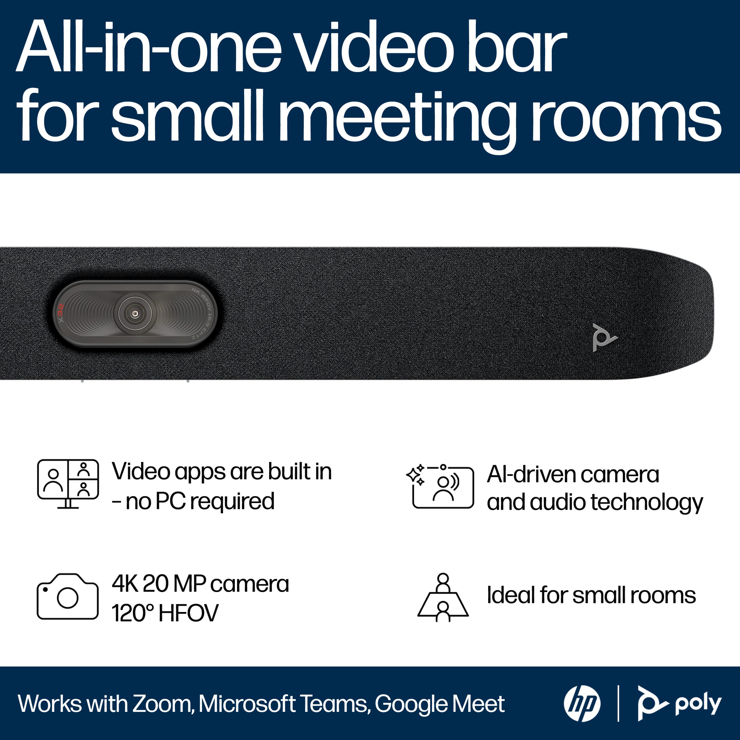 POLY STUDIO X32 ALL-IN-ONE VIDEO BAR - Image 4