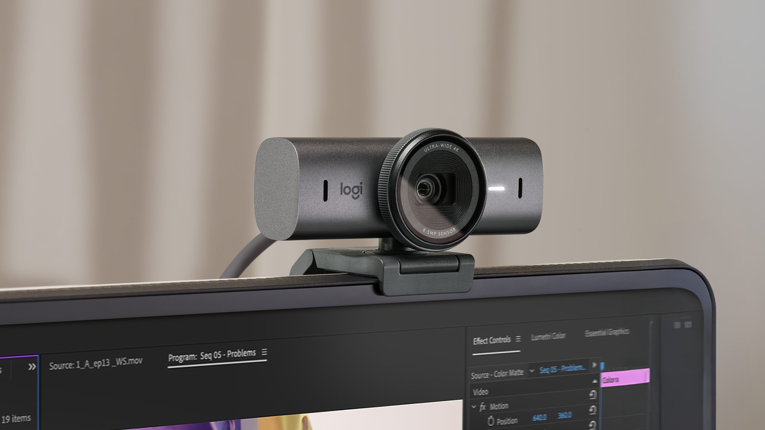 LOGITECH MX BRIO ULTRA HD 4K WEBCAM,ADVANCED AUTOFOCUS,USB-C,PRIVACY SHUTTER,GRAPHITE 1YWT - Image 5