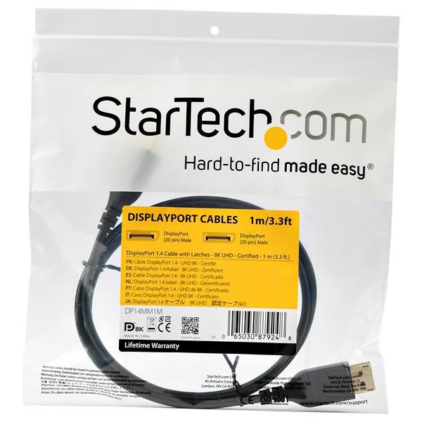 Cable - DisplayPort 1.4 - 1m 3.3 ft - Image 3
