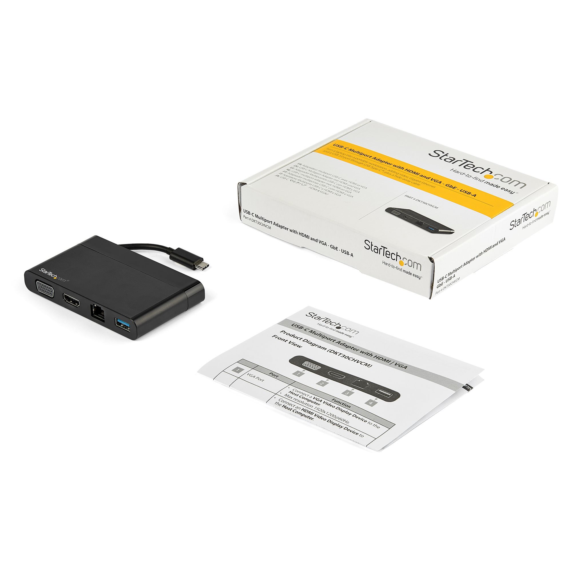 USB C ADAPTER - HDMI VGA - 1XA - GBE - Image 6