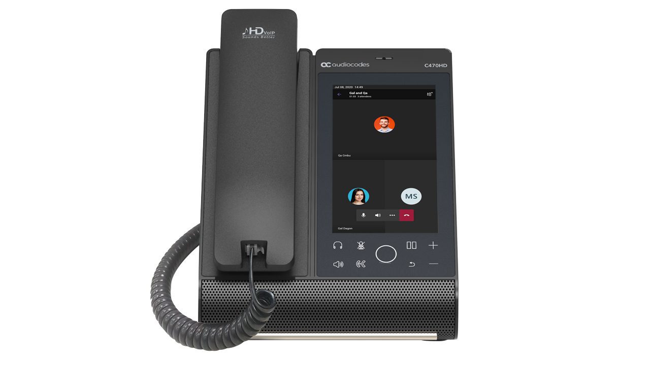 AUDIOCODES TEAMS C470HD TOTAL TOUCH IP POE PHONE, 5.5" COLOUR TOUCH LCD, BLUETOOTH, WIFI - Image 3