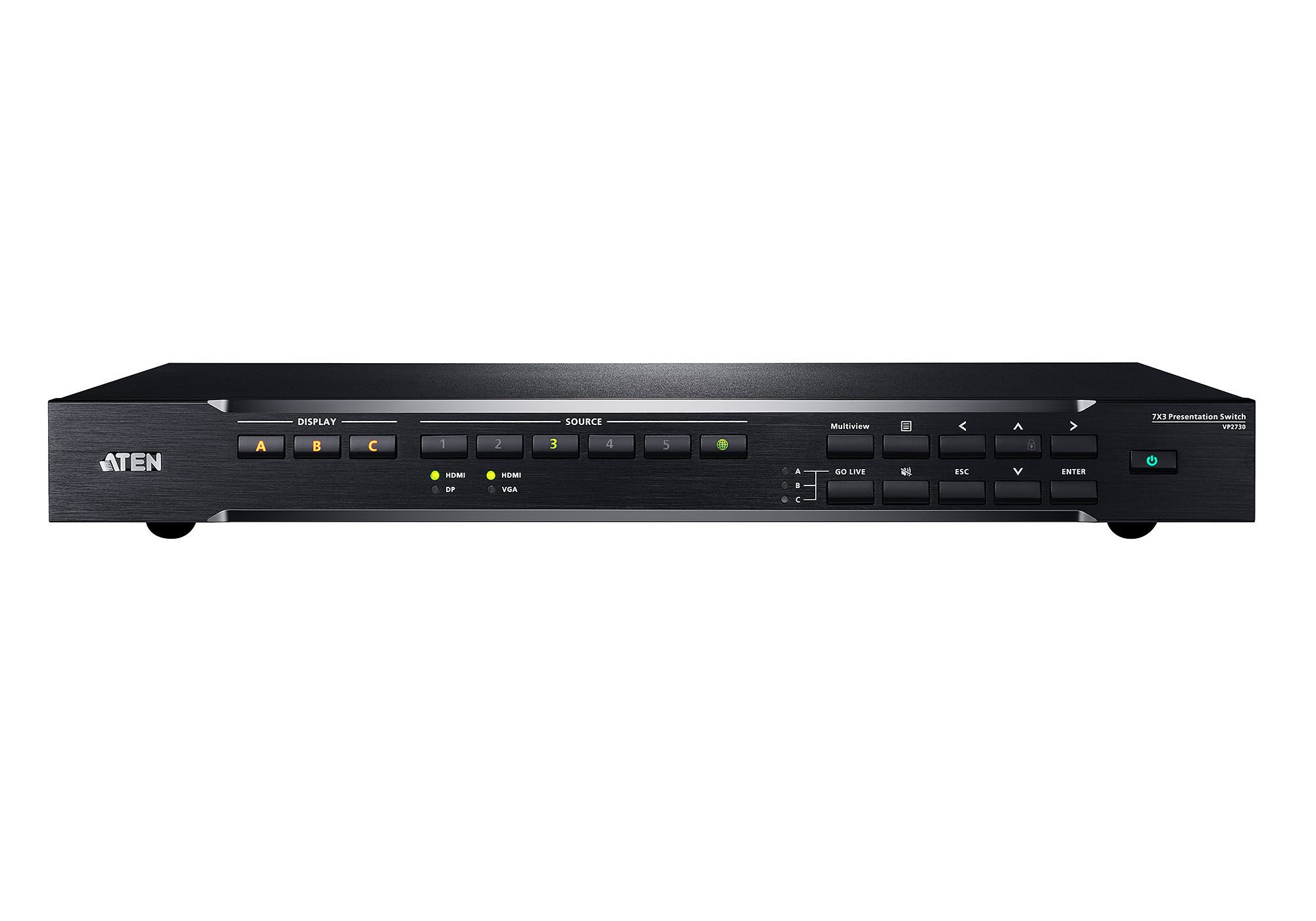 ATEN 7 X 3 SEAMLESS PRESENTATION MATRIX SWITCH WITH SCALAR - Image 3