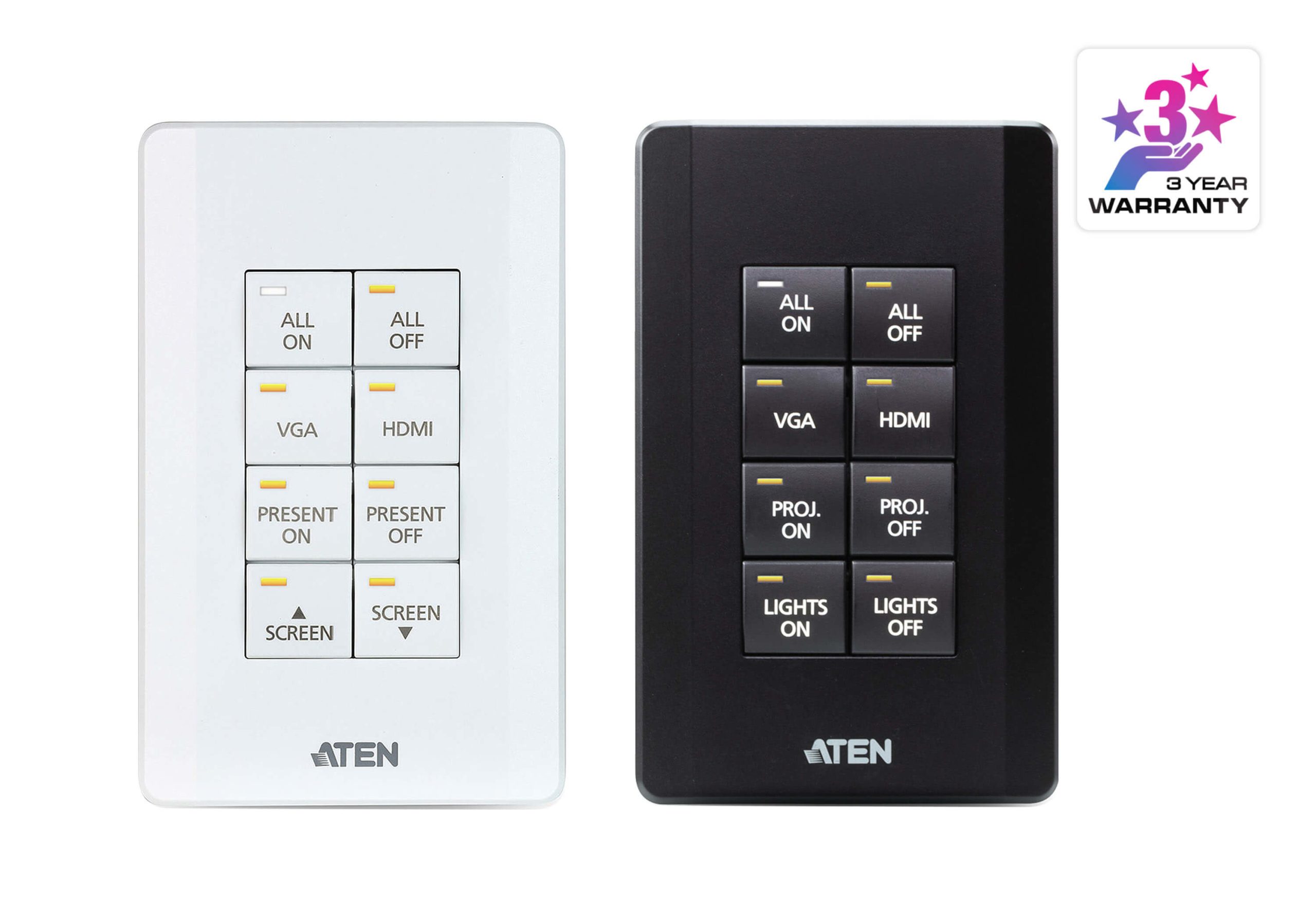 ATEN 8 BUTTON KEYPAD WITH 1 GANG US WALL PLATE - Image 3