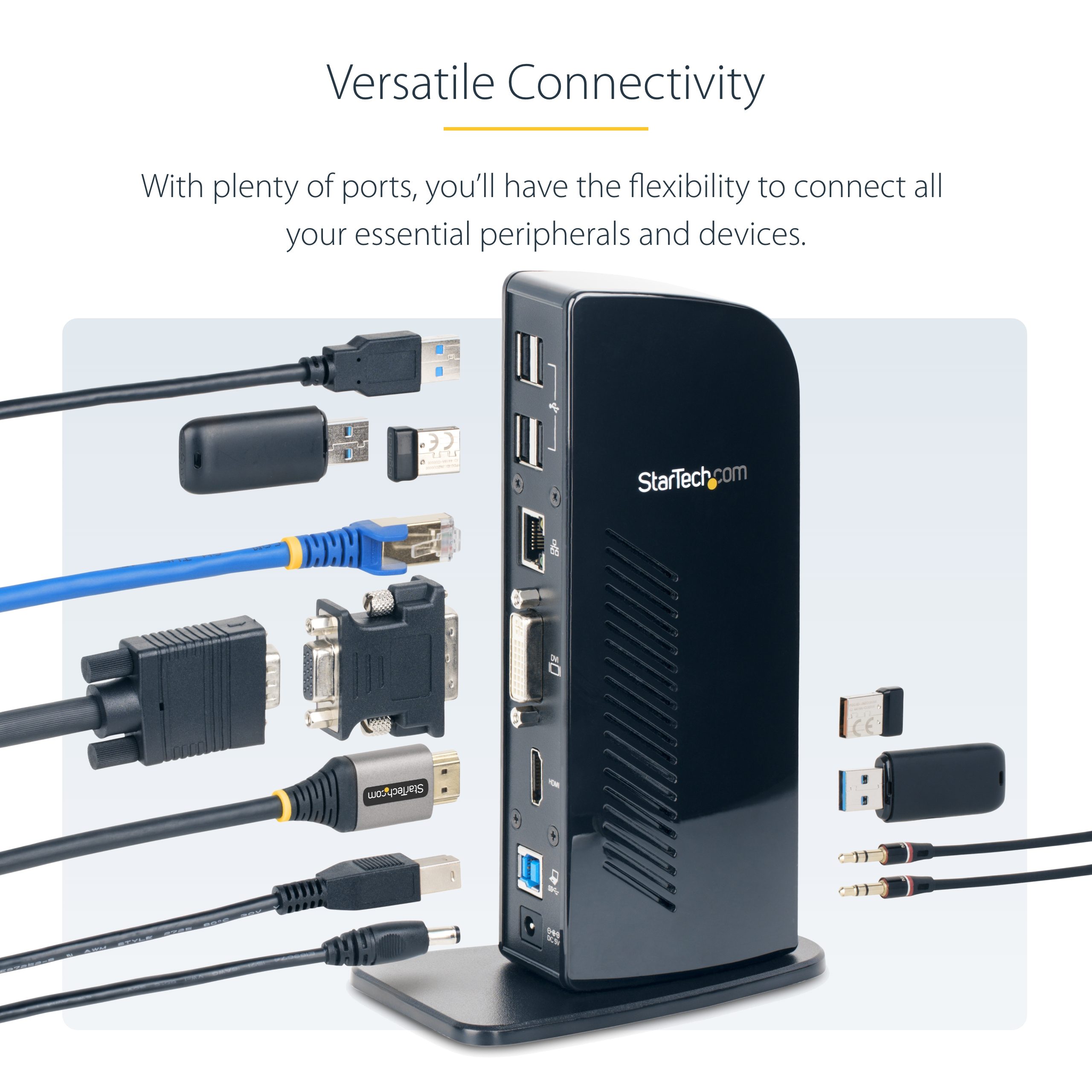 HDMI DVI USB 3.0 Laptop Docking Station - Image 9