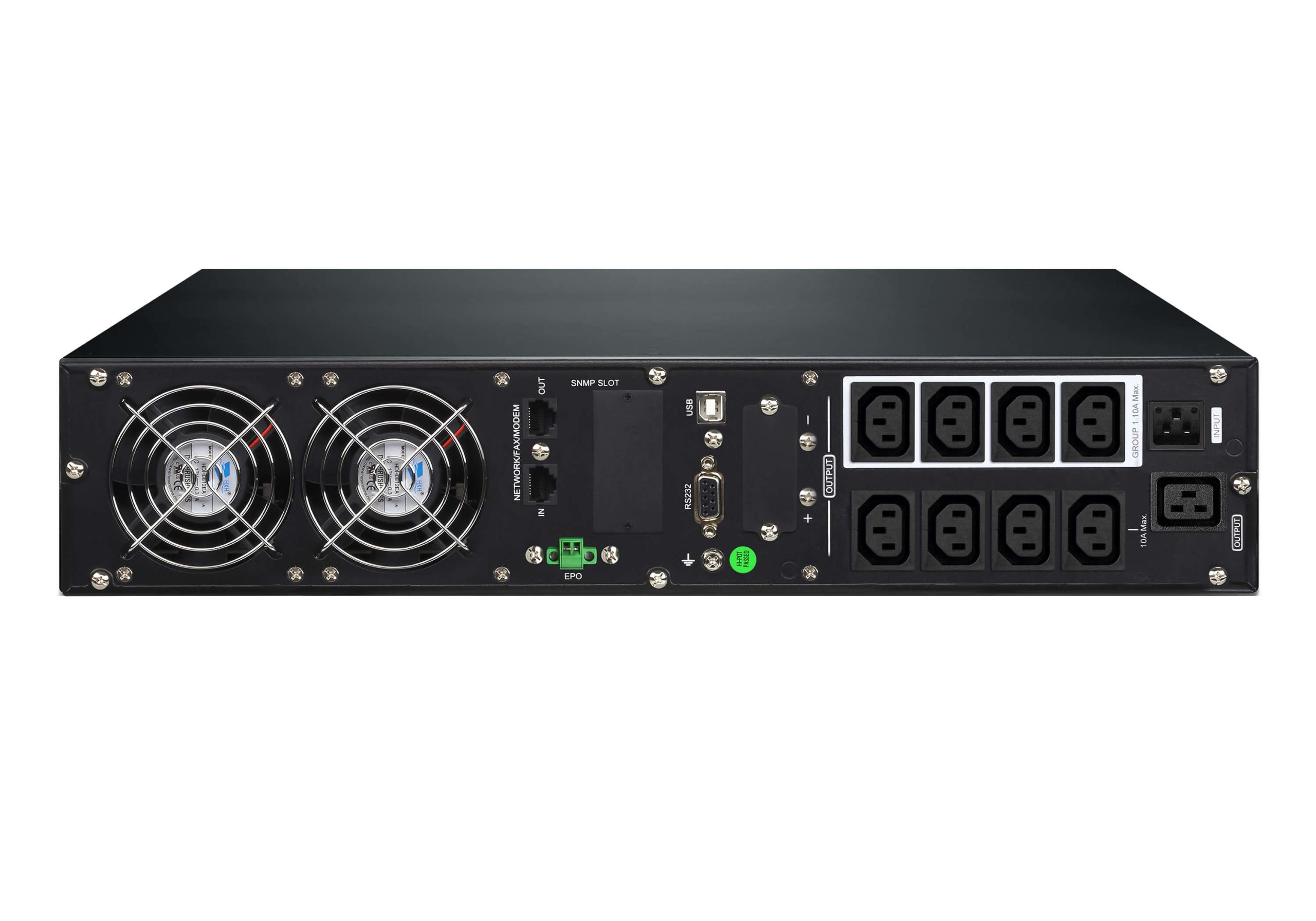 Aten 3000VA/3000W Professional Online UPS with USB/DB9 connection, 8x C13 outlets and 1x C19 outlet, optional SNMP, EPO and RJ port surge protection - Image 4